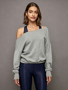 <span class=keywords><strong>Felpa</strong></span> da <span class=keywords><strong>donna</strong></span> in spugna francese <span class=keywords><strong>grigia</strong></span> personalizzata con logo Casual <span class=keywords><strong>felpa</strong></span> con cappuccio a maniche lunghe da <span class=keywords><strong>donna</strong></span> - Product Image 2