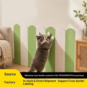 Tapis à gratter pour <span class=keywords><strong>chat</strong></span> auto-adhésif en mousse XPE, autocollant mural antidérapant, doux, à peler et coller, pour protéger les meubles - Product Image 2