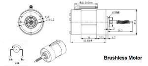 Moteur de propulsion pour robot aspirateur, à aimant permanent sans balais, 5 N.m, anti-glissement des roues sur tapis, 20-50 W, pour appareil électroménager, longue durée de vie, <span class=keywords><strong>bateau</strong></span> - Product Image 4