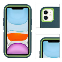 Armure 3 en 1 robuste antichoc corps complet robuste Tpu Pc Robot coque de téléphone pour Iphone 6 7 8 Plus X Xr 11 12 13 14 Pro Max Se
