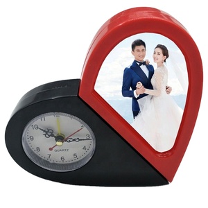 Marco de <span class=keywords><strong>fotos</strong></span> de reloj de plástico de sublimación girado con espejo de maquillaje para <span class=keywords><strong>Navidad</strong></span> graduación cumpleaños Regalos de boda - Product Image 1