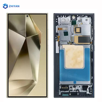 Écran OLED LCD de remplacement pour smartphone Samsung Galaxy S24 avec châssis, prêt à être expédié de l'usine, garantie 1 an