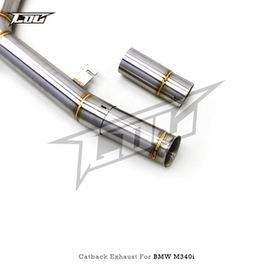 Tuyau d'échappement Catback Boska Valvetronic personnalisé M240i M440i M340i M340 340i G20 G22 G26 G42 B58 en acier inoxydable poli de 1,5 mm - Product Image 2