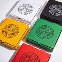 Fabricant de boîtes à pizza, boîtes à pizza en carton jetables de qualité alimentaire avec logo personnalisé pour les restaurants à emporter et les emballages de boulangerie