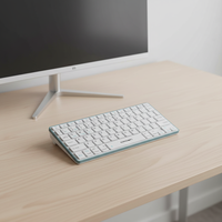 Nouveau clavier mécanique fin sans fil 2,4 GHz en alliage d'aluminium avec interrupteur à ciseaux USB-C pour tablette