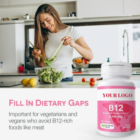 Compléments de Vitamine B12 à Marque Blanche OEM – Meilleur Prix – Comprimés et Gélules de Méthylcobalamine de Qualité Alimentaire pour Adultes