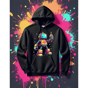 Oversize Pullover Couple Unisex <strong>Hoodie</strong> Customized Logo Graffiti-Inspired Logos <strong>Hoodie</strong> Embroidery Print Hoodies Multi Color - Product Image 3