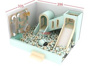 Aire de jeux intérieure personnalisée <span class=keywords><strong>pour</strong></span> enfants, aire de jeux souple avec toboggans et piscine à balles, petite taille <span class=keywords><strong>pour</strong></span> la maison ou le café - Product Image 2