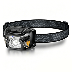 5W XPG <b>LED</b> Headlamp with Multi-Color <b>Light</b>, Hands-Free <b>Motion</b> Control, Long Battery Life for Night Fishing, Camping and Work Use - Product Image 1