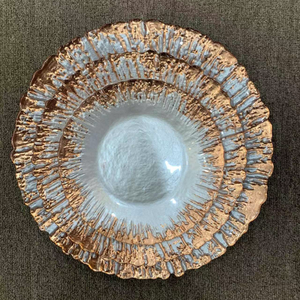 Juego de Platos de Cristal Elegantes para Fiestas, Color Dorado, Plateado y Oro Rosa, Venta al por Mayor, Novedad 2023 - Product Image 6