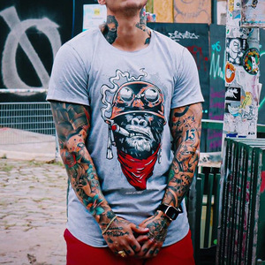 Sommer Mode Vollständiges T-Shirt Neues Modell Herren T-<span class=keywords><strong>Shirts</strong></span> Sublimiertes Herren Acid Wash T-Shirt - Product Image 1