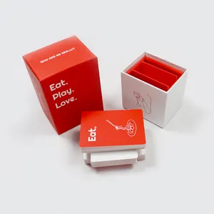 Fabrika baskılı samimiyet kart oyunları için çift özel oyun kartı güverte 3 güverte kutusu ile içme partisi yetişkin oyun kartları