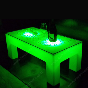 Disco DJ LED Shinning Colorful Square Bar Table <span class=keywords><strong>Muebles</strong></span> de exterior para clubes - Product Image 2