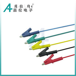 JIALUN 15Amp Jacaré Clipe <span class=keywords><strong>Test</strong></span> <span class=keywords><strong>Lead</strong></span> Set Silicone Crocodilo Clipe Fio para Sonda Multímetro - Product Image 2