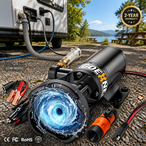 ใบมีดเหล็ก SK5 <span class=keywords><strong>ปั๊ม</strong></span>บดสับป้องกันการอุด<span class=keywords><strong>ตัน</strong></span> 300000 รอบ มอเตอร์ 12V DC แรงดันสูง ป้องกันการวิ่งแบบแห้ง <span class=keywords><strong>ปั๊ม</strong></span> RV ขนาด 1/16 นิ้ว - Product Image 2