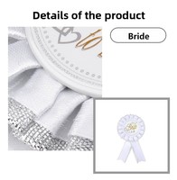 Ensemble simple pour future mariée et marié, Fourniture exclusive de ceintures d'étiquette de fête pour la fête nuptiale