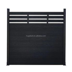 Paneles de Cerca de Privacidad Modernos para Jardín, Semi-Cerrados, con Revestimiento de Malla y Postes - Product Image 6