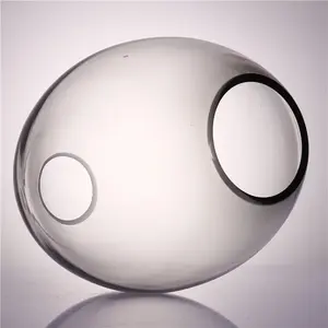 Paralume cilindrico in vetro a sospensione cilindrico a forma di campana con illuminazione smerigliata a mosaico lucido unico per lampadario