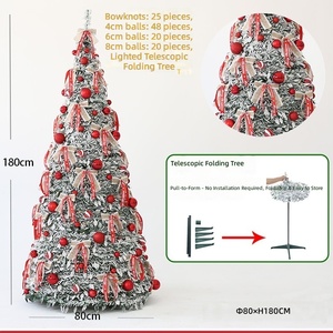 Nouveau modèle d'arbre <span class=keywords><strong>de</strong></span> <span class=keywords><strong>Noël</strong></span> <span class=keywords><strong>artificiel</strong></span> en cèdre <span class=keywords><strong>pré</strong></span>-éclairé, extensible, pliable, sur pied, personnalisé, matériaux écologiques, pour la maison - Product Image 5