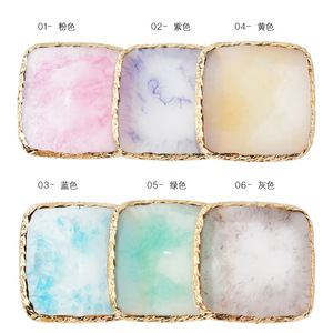 ถาดโชว์สีเล็บรูปใบไม้สำหรับผสมเรซิ่น หินเจล โพลิช พร้อมชั้นวางโชว์สี - Product Image 5