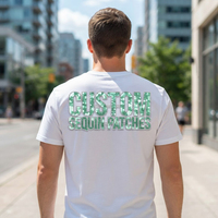 Patchs thermocollants personnalisés en forme de cœur brisé avec logo, petits mini-patches à sequins verts, rouges et argentés pour vêtements et chemises