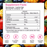 Complément alimentaire LIFEWORTH OEM pour éclaircir la peau, peptides de collagène, compatible avec le régime cétogène, poudre de protéines de collagène multi-sources, boisson