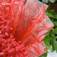 Qibai 20 Blatt Schöne kleine frische Rose Beauty Plain Blumen Geschenk papier Blumen verpackung Shop Verpackung Bouquet Supplies