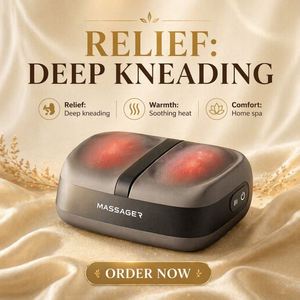 Full Automatic Electric Kneading Heating Foot Massager <b>with</b> <b>Timer</b> <b>Plug</b>-In Foot & Calf Leg Therapy Massager - Product Image 5
