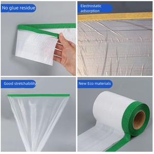 <span class=keywords><strong>Film</strong></span> de masquage PE UJANG <span class=keywords><strong>vert</strong></span> pré-adhésif à haute adhérence pour pulvérisation automobile, retouche de carrosserie, <span class=keywords><strong>film</strong></span> adhésif en papier - Product Image 5