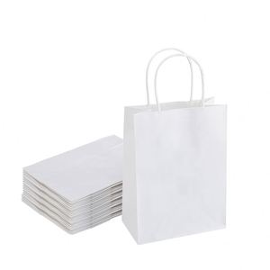 Luxury Custom Size Food-grade Kraft Paper Handle Shopping <b>Bag</b> with Offset Printing Recycled Materials OEM for Jelly & Cake - Product Image 6