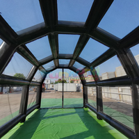 Structure gonflable interactive de baseball pour extérieur, de qualité commerciale, avec tunnel de frappe et arène de lancer, en PVC, garantie 3 ans