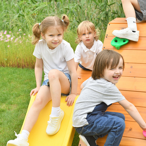 Kinder Houten Speelset Game <span class=keywords><strong>House</strong></span> Met Ladder Glijbaan En Schommel Buitenspeeltuin Voor Kinderen - Product Image 6