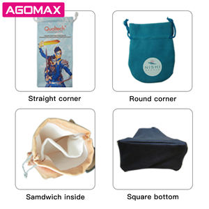 Anillo de microfibra suave impreso con logotipo personalizado, contenedor de regalo, cierre con cordón, Etiqueta Privada, marca OEM, Material Premium para - Product Image 5