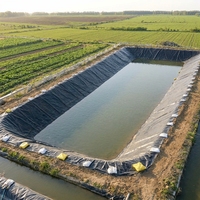Geomembrana de HDPE de 1.00mm y 1.5mm para Revestimiento de Estanques de Camarones, Acuicultura, Cultivo de Camarones, Almacenamiento de Agua, Vertederos y Proyectos Mineros