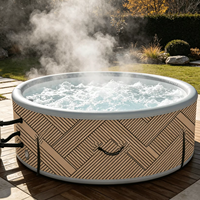 Baignoire Spa Gonflable Extérieure Grande Taille avec Technologie Drop Stitch