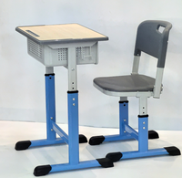 Ensembles de mobilier scolaire ajustables et confortables en gros – Bureau et chaise d'écolier au design moderne avec tiroir pour la maison et le bureau