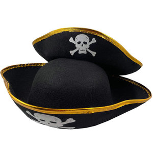 Accessoires de spectacle d'Halloween, chapeau de pirate pour enfants, capitaine des Caraïbes - Product Image 4