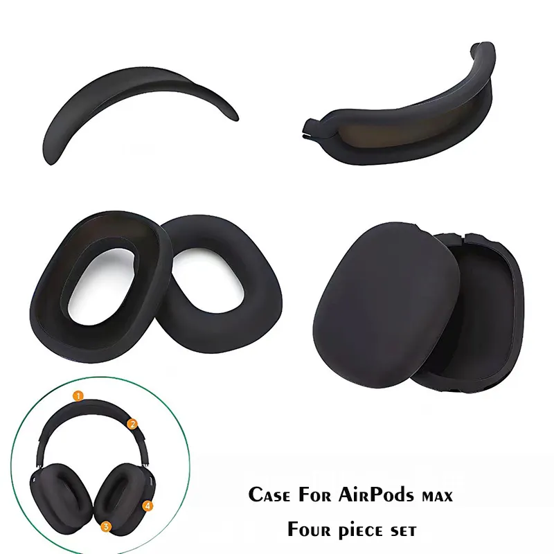 Abd ve ab en çok satan Airpods Pro 2 Max AirPods 3 2 için uyumlu silikon kulakiçi kulaklık Max kulaklık durumda aksesuarları