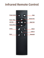 Ev arka plan müzik sistemi için USB AUX girişi ile SP-PW425G 2.8 inç akıllı duvar amplifikatörü