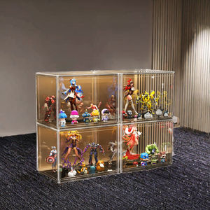 Transparent Acrylic <strong>Plastic</strong> Garage <strong>Kit</strong> Organizer Clear Door Display Collection Box <strong>Model</strong> Toy Doll High-Heeled Shoes Bag Storage - Product Image 3