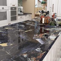 Papier peint autocollant à prix d'usine, sûr pour les sols, les carreaux, la décoration intérieure, autocollant en marbre pour la décoration intérieure, luxe