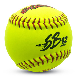 Pelota de Softbol Personalizada con Logotipo, 12 Pulgadas, Núcleo de Poliuretano y Cuero Dividido, Control de Compresión COR.47,375 Ibs, para Juego de Lanzamiento Rápido - Product Image 4