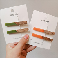 Épingle à cheveux personnalisée pour adulte avec imprimé léopard Accessoires tendance pour femmes Épingle à cheveux à l'acide acétique de style chinois