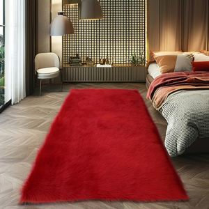 <span class=keywords><strong>Alfombra</strong></span> de piel sintética esponjosa hecha a máquina 2024, <span class=keywords><strong>alfombra</strong></span> <span class=keywords><strong>Rectangular</strong></span> moderna de pelo largo, lavable, gran oferta, puerta, oración, piel de oveja, piel falsa - Product Image 5