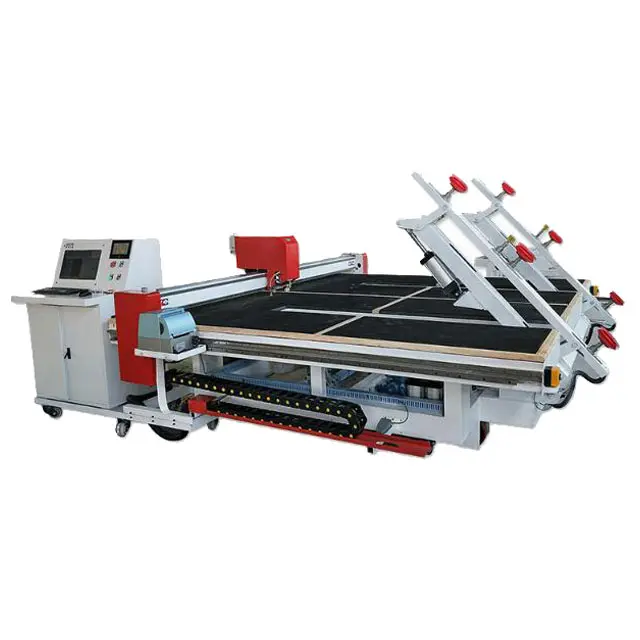 2620 3826 Cnc التلقائي أي على شكل الزجاج قطع خط الإنتاج مع زجاج مستوٍ تحميل قطع تعويم فصل الجدول آلة