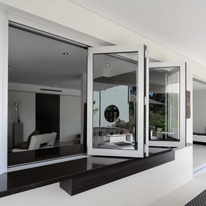 Fenêtre pliante horizontale en alliage d'aluminium Beigeman <span class=keywords><strong>pour</strong></span> villa, balcon, cuisine, étanche, résistante à la pression, insonorisée, thermique - Product Image 2