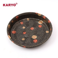 KARYO 322 Barquette à sushi ronde jetable personnalisée, boîte à emporter pour le déjeuner, emballage alimentaire pour sushi à emporter avec couvercle