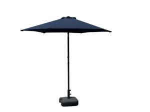 <span class=keywords><strong>Sombrilla</strong></span> de Patio Plegable Moderna de 2.3m, Impermeable, Color Azul Marino, con Manivela, Estructura de Hierro, 6 Varillas, Resistente a los Rayos UV, para Jardín, Hotel - Product Image 6