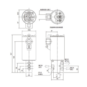 Solenoide a Prueba de Explosiones 6313MR1000, 24 VCC, Acción Directa, 1/4 NPT, 3/2 Vías, Diseño Anti-Sobretensión, Piezas de Producto - Product Image 4