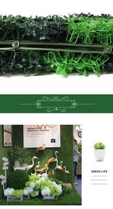 Suministros de jardín panel de césped pared panel de césped con flores <span class=keywords><strong>seto</strong></span> <span class=keywords><strong>artificial</strong></span> Ocultación de jardín para exteriores - Product Image 4